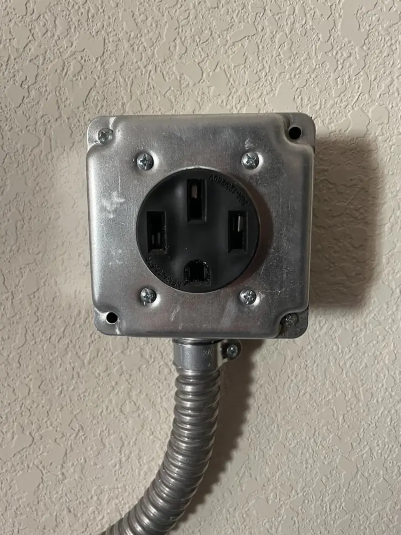 NEMA 14-50 outlet installed for Smart Home Electrical in North Beaver
